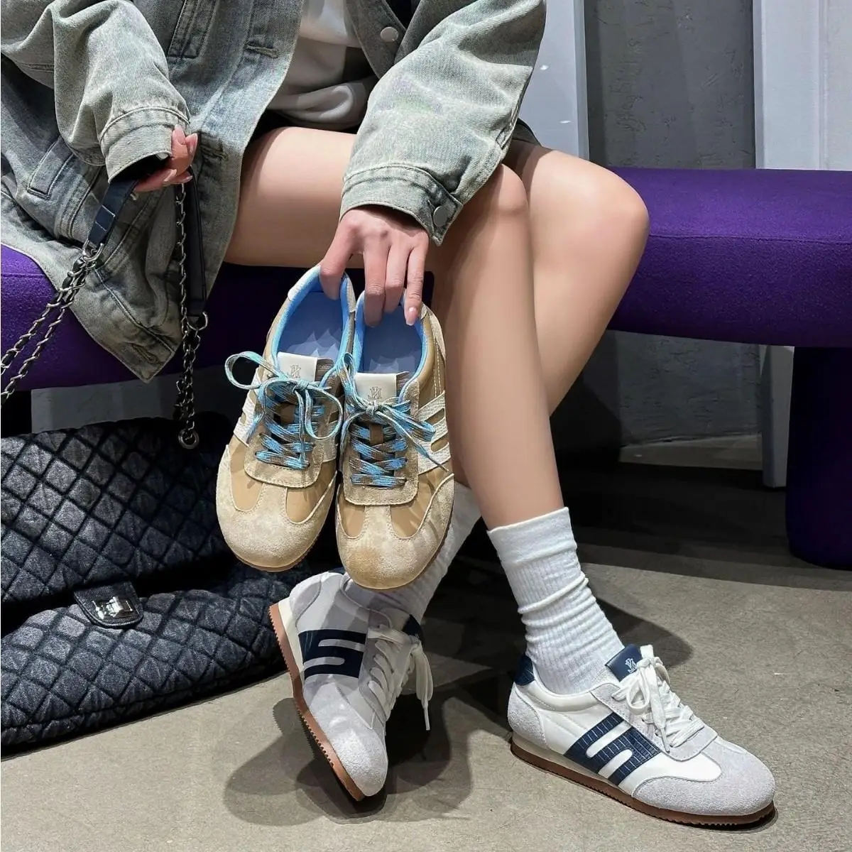 Leather Dequn Shoes Women's New Style Knot Slim Versatile Sports Agan Shoes Women Casual Style Low Heel Rubber Outsole
Leather Dequn Shoes Women's New Style Knot Slim Versatile Sports Agan Shoes Women Casual Style Low Heel Rubber Outsole