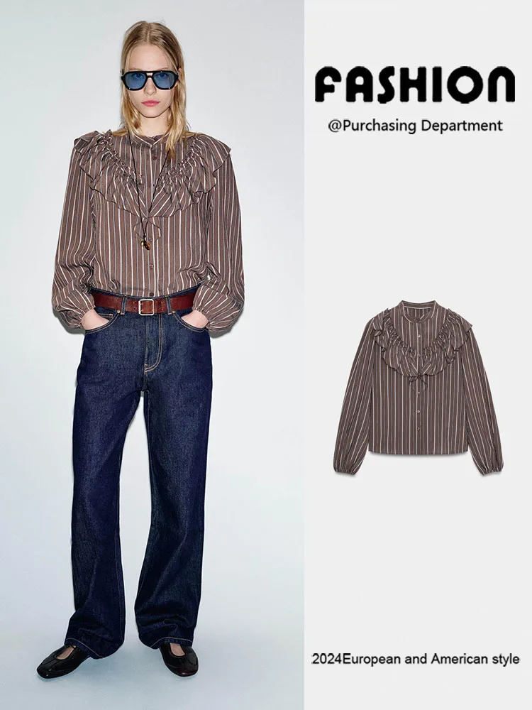 Весенняя новинка: Женская верхняя одежда ZA2026 с полосатым декоративным многослойным дизайном, длинными рукавами, модная короткая куртка для женщин
Весенняя новинка: Женская верхняя одежда ZA2026 с полосатым декоративным многослойным дизайном, длинными рукавами, модная короткая куртка для женщин