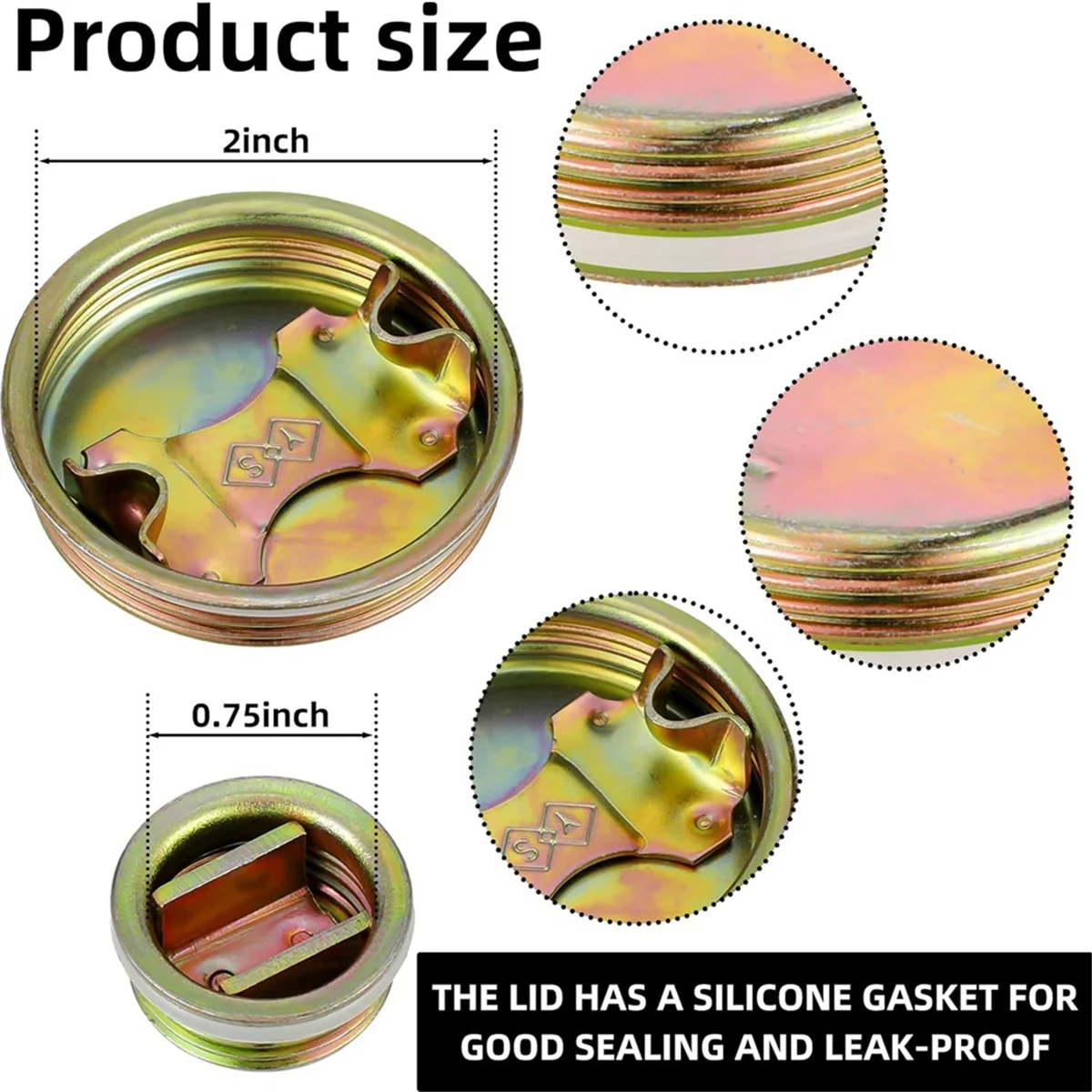 New 20 Pcs Metal Drum Bung Plug with Gasket 2 Inch and 3/4 Inch Steel Bung Cap with Aluminum Bung Wrench Barrel Bung Caps
New 20 Pcs Metal Drum Bung Plug with Gasket 2 Inch and 3/4 Inch Steel Bung Cap with Aluminum Bung Wrench Barrel Bung Caps