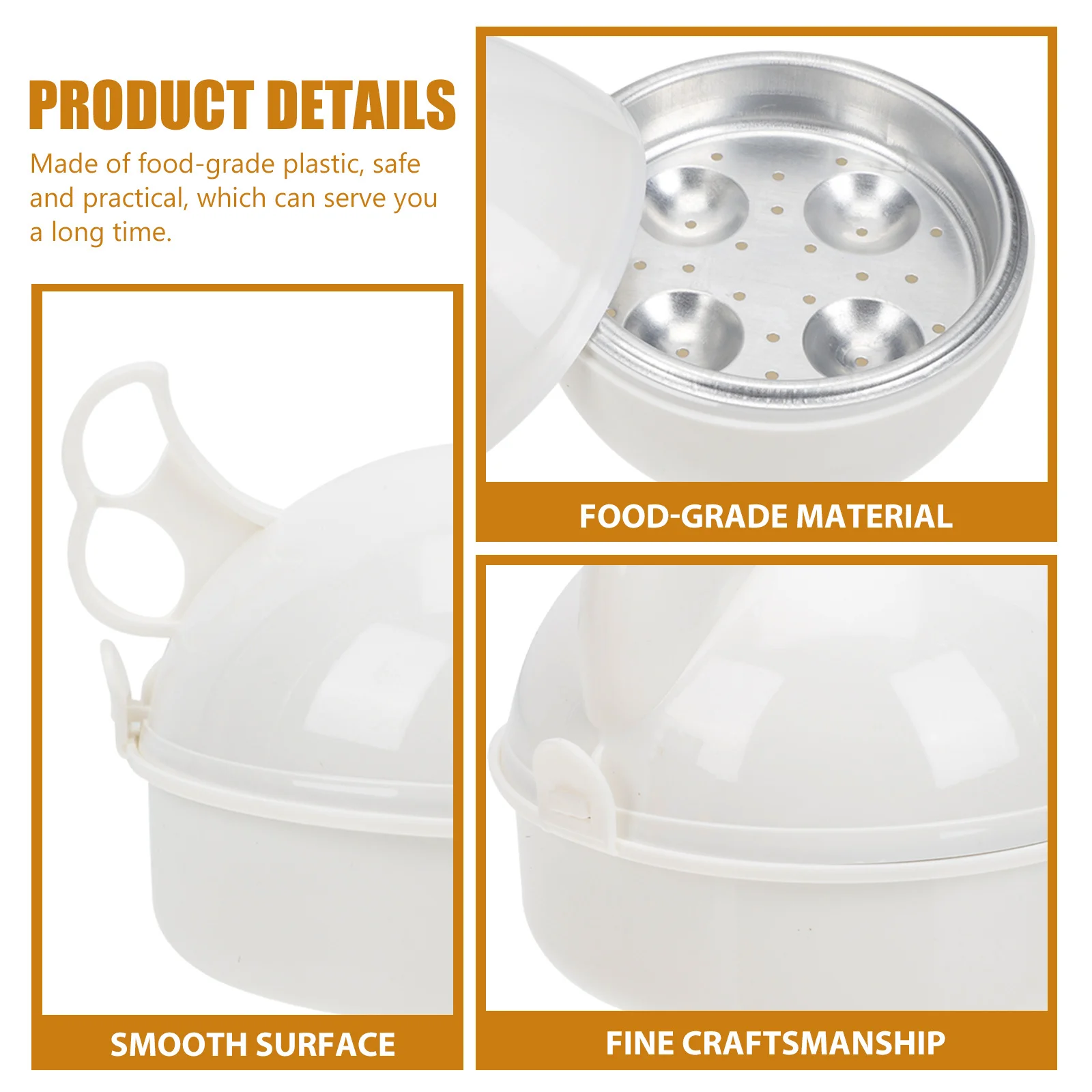 2pcs Creative Steamer Microwave Oven Plastic Boiler Household Steam Egg Machine Adorable Design Heat Resistant Kitchen Egg
2pcs Creative Steamer Microwave Oven Plastic Boiler Household Steam Egg Machine Adorable Design Heat Resistant Kitchen Egg