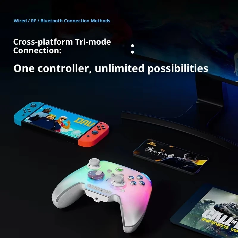 BIGBIGWON Rainbow3 Wireless Game Controllers Bluetooth with 1000mAh Battery Life Gamepads 3.5mm Audio Interface for PC Switch
BIGBIGWON Rainbow3 Wireless Game Controllers Bluetooth with 1000mAh Battery Life Gamepads 3.5mm Audio Interface for PC Switch