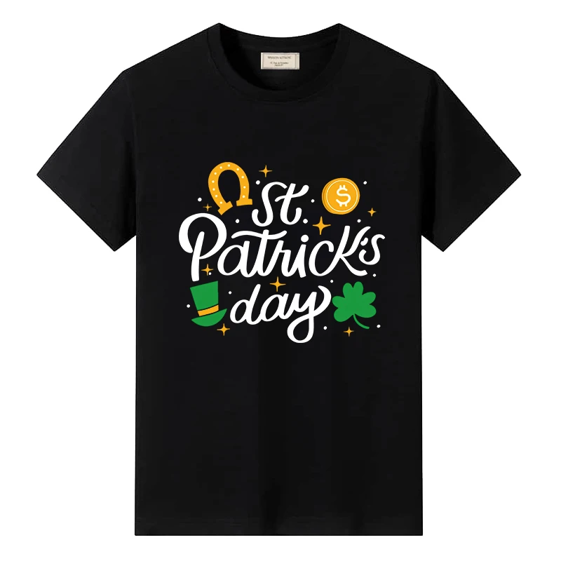Summer Men's Casual T-shirt Happy St. Patrick's Day Print Man Design Tees Holiday Trendy High Quality Cotton Streetwear for Male
Summer Men's Casual T-shirt Happy St. Patrick's Day Print Man Design Tees Holiday Trendy High Quality Cotton Streetwear for Male