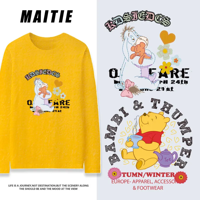 Disney co branded long sleeved t-shirt for women in autumn 2023, new Korean loose fitting Winnie Tigger clothing trend
Disney co branded long sleeved t-shirt for women in autumn 2023, new Korean loose fitting Winnie Tigger clothing trend