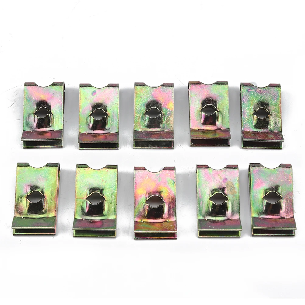 60Pcs Black Manganese Steel U Nut Fasteners Motorcycle Trim Clip Spring Nuts Automotive Cable Panel Fixing Clips
60Pcs Black Manganese Steel U Nut Fasteners Motorcycle Trim Clip Spring Nuts Automotive Cable Panel Fixing Clips