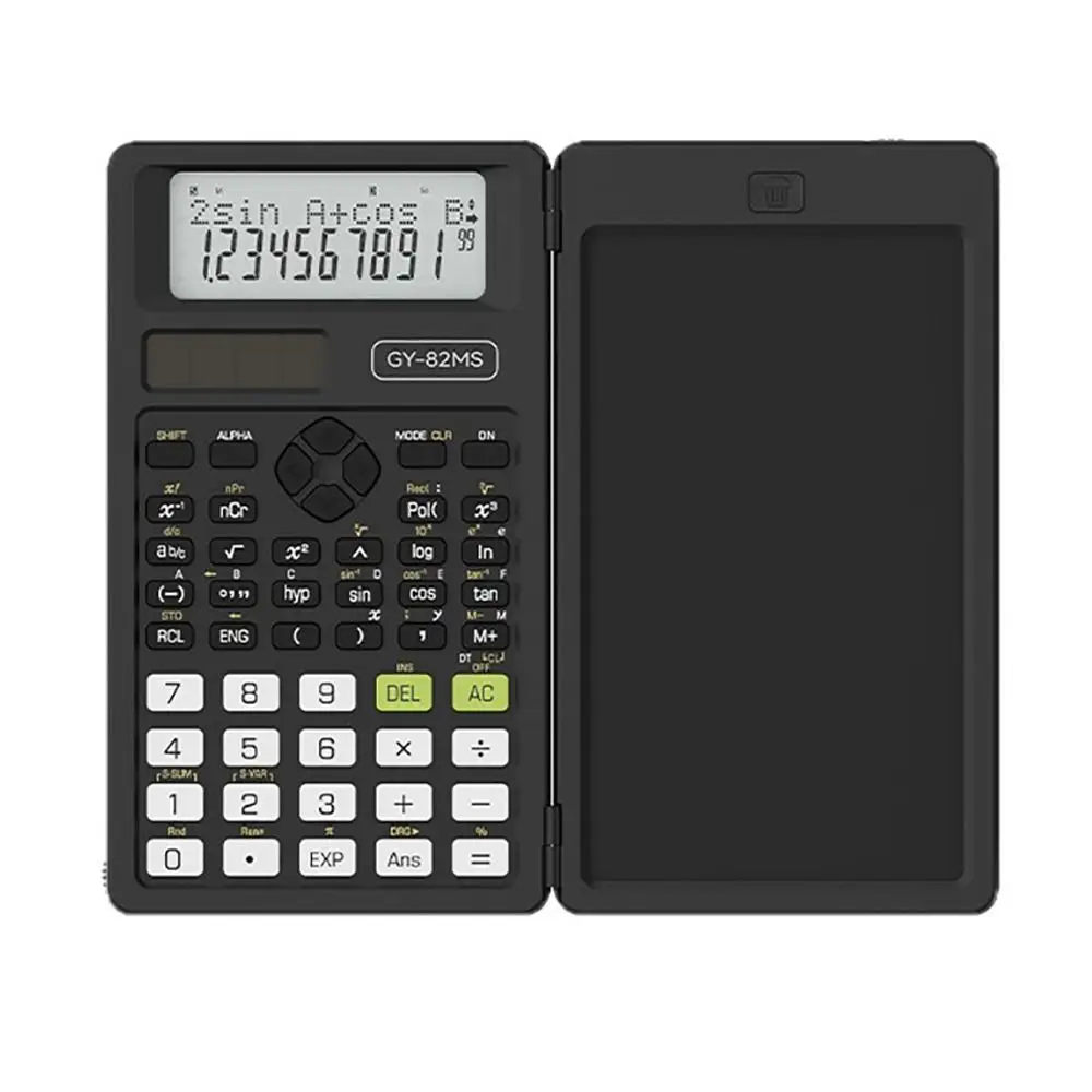 6.5-inch Writing Tablet 82MS Scientific Calculator 82MS 240 Function 2-Line Display Writing Tablet Math Calculator
6.5-inch Writing Tablet 82MS Scientific Calculator 82MS 240 Function 2-Line Display Writing Tablet Math Calculator