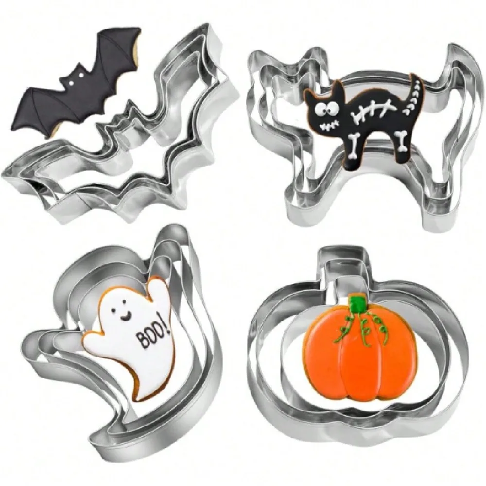 Halloween Cookie Cutters Set - 12 Pieces Stainless Steel Halloween Cookie Cutters Shape,Pumpkin, Ghost, Bat And Cat Cookie Cutter Shapes For Holiday Parties,27314934
Halloween Cookie Cutters Set - 12 Pieces Stainless Steel Halloween Cookie Cutters Shape,Pumpkin, Ghost, Bat And Cat Cookie Cutter Shapes For Holiday Parties,27314934