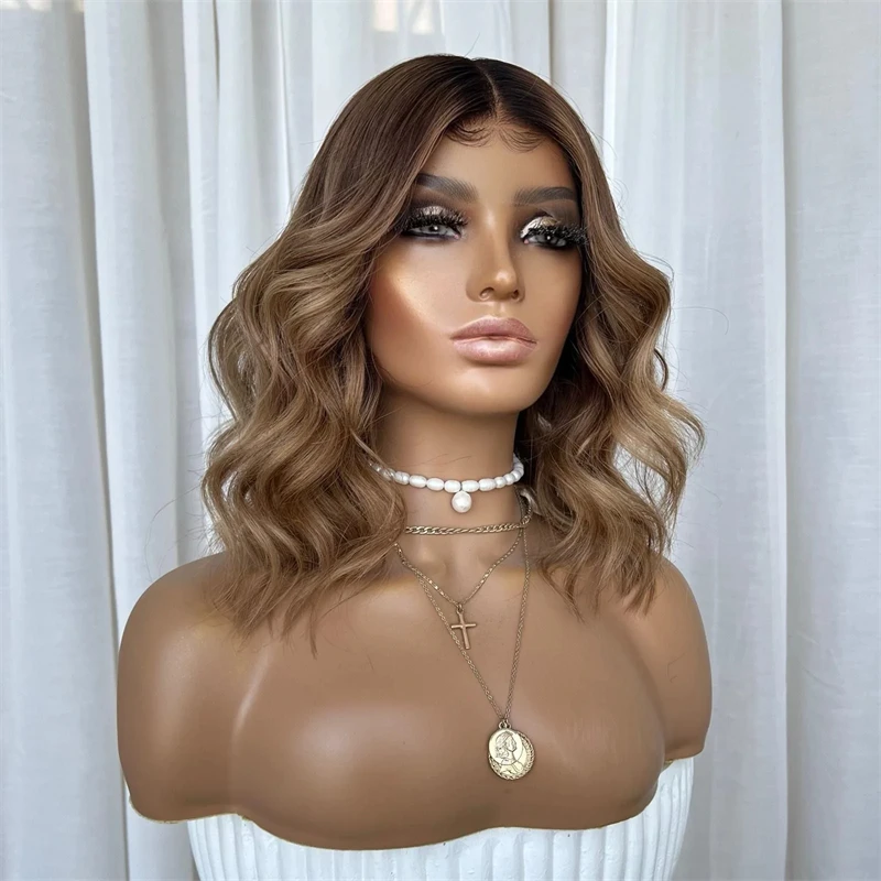 Women Synthetic Blond Wig Golden Brown Blonde Highlights Shoulder Length Lace Front Wigs Glueless Cosplay Loose Curly Wig Lady
Women Synthetic Blond Wig Golden Brown Blonde Highlights Shoulder Length Lace Front Wigs Glueless Cosplay Loose Curly Wig Lady