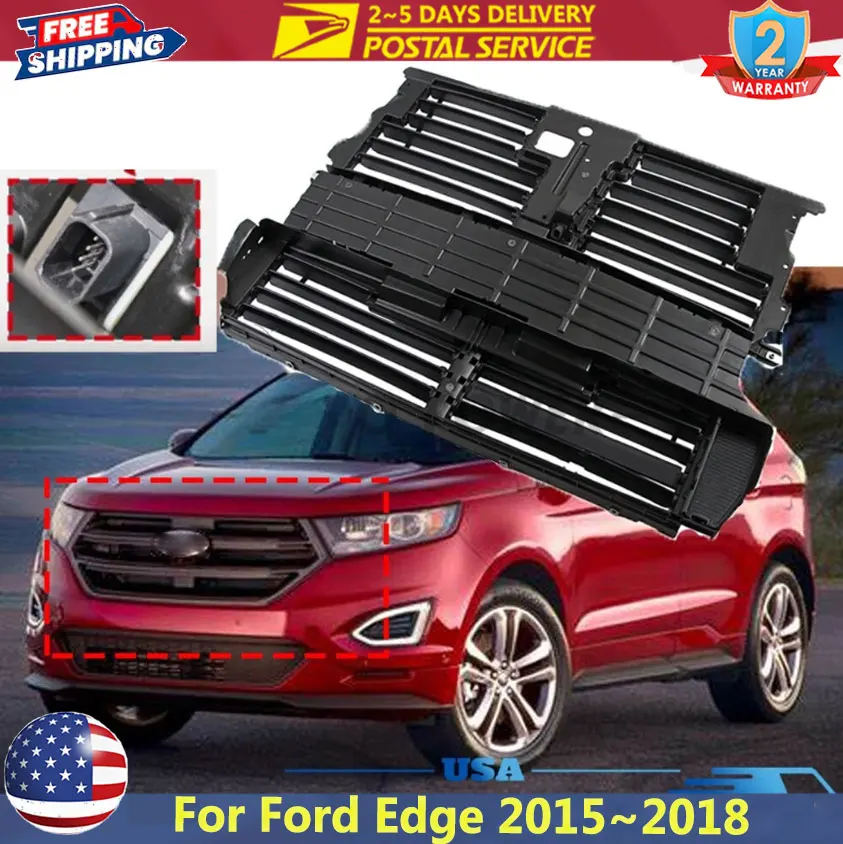 Active Grille Shutter With Motor Assembly For Ford Edge 2015 2016 2017 2018 FT4Z8475A Front Active Air Shutter Grille Assembly 
Active Grille Shutter With Motor Assembly For Ford Edge 2015 2016 2017 2018 FT4Z8475A Front Active Air Shutter Grille Assembly