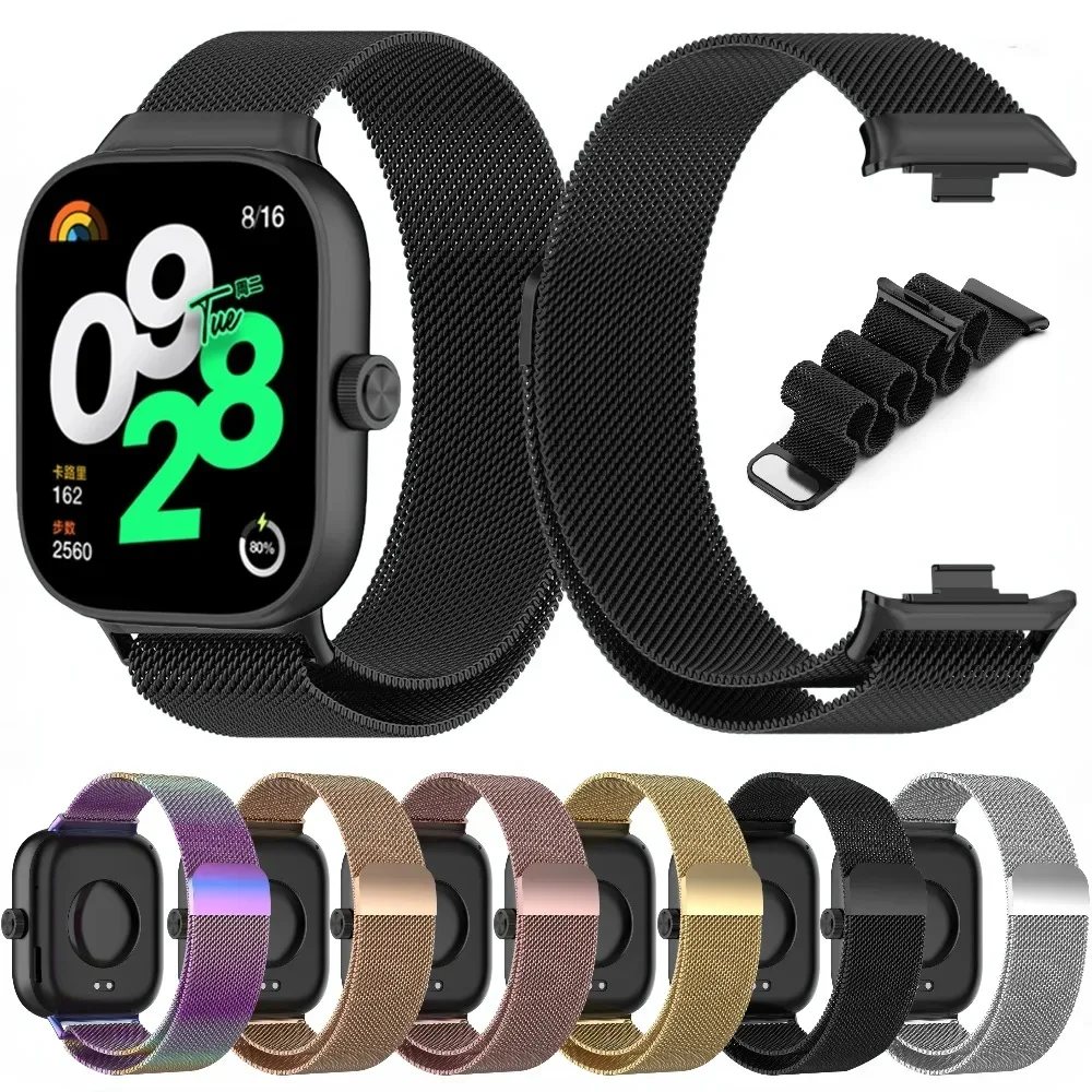 Metal Strap for Redmi Watch 4 Milanese Loop Bracelet Belt for Redmi Watch 4/5/Xiaomi Mi Band 9/8 Pro Smart Watch Magnetic Strap
Metal Strap for Redmi Watch 4 Milanese Loop Bracelet Belt for Redmi Watch 4/5/Xiaomi Mi Band 9/8 Pro Smart Watch Magnetic Strap