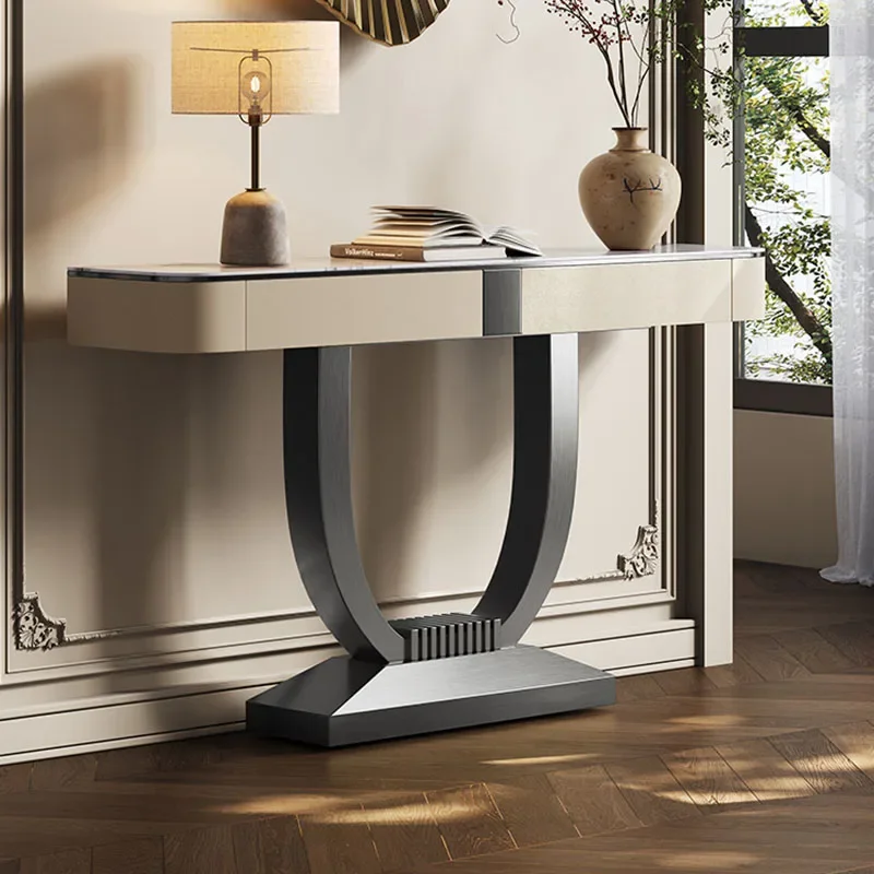 Unique Decor Console Table Elegant Luxury Drawer Design Corner Table Modern Simple Console Ingresso Furniture Living Room
Unique Decor Console Table Elegant Luxury Drawer Design Corner Table Modern Simple Console Ingresso Furniture Living Room