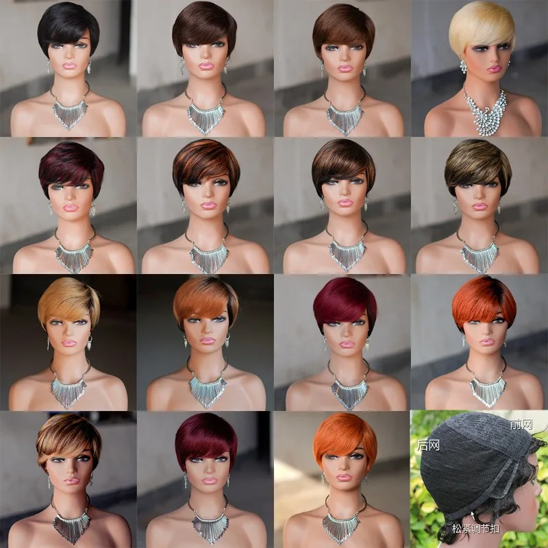 High Quality Pixie Cut Short Human Hair Fully Mechanized Wig Brazilian Virgin Remy Durable Wear Suitable Everyday Use
High Quality Pixie Cut Short Human Hair Fully Mechanized Wig Brazilian Virgin Remy Durable Wear Suitable Everyday Use