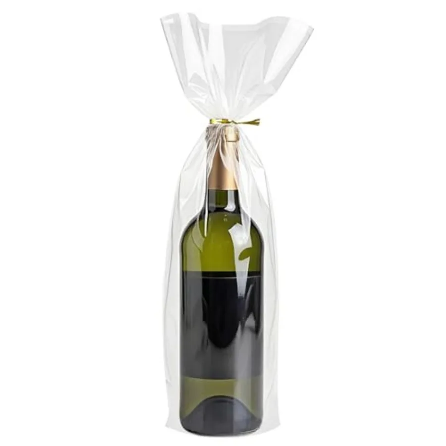 Cellophane Bags for Wine Bottles, 6x18 Inch Pcs Clear Wine Gift Cello Bags With Twist Ties Flat, No Gusset
Cellophane Bags for Wine Bottles, 6x18 Inch Pcs Clear Wine Gift Cello Bags With Twist Ties Flat, No Gusset