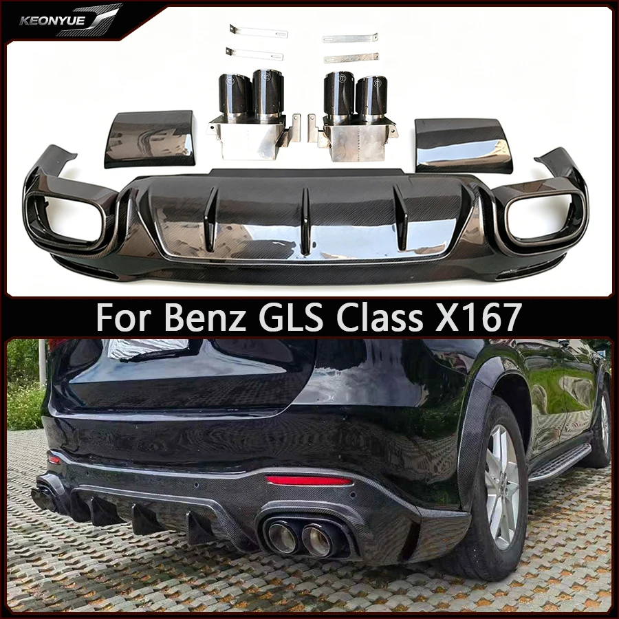For Mercedes Benz GLS Class X167 Carbon Fiber Back lip Car Rear Bumper Diffuser Rear Splitters Spoiler Car Accessories body kit
For Mercedes Benz GLS Class X167 Carbon Fiber Back lip Car Rear Bumper Diffuser Rear Splitters Spoiler Car Accessories body kit