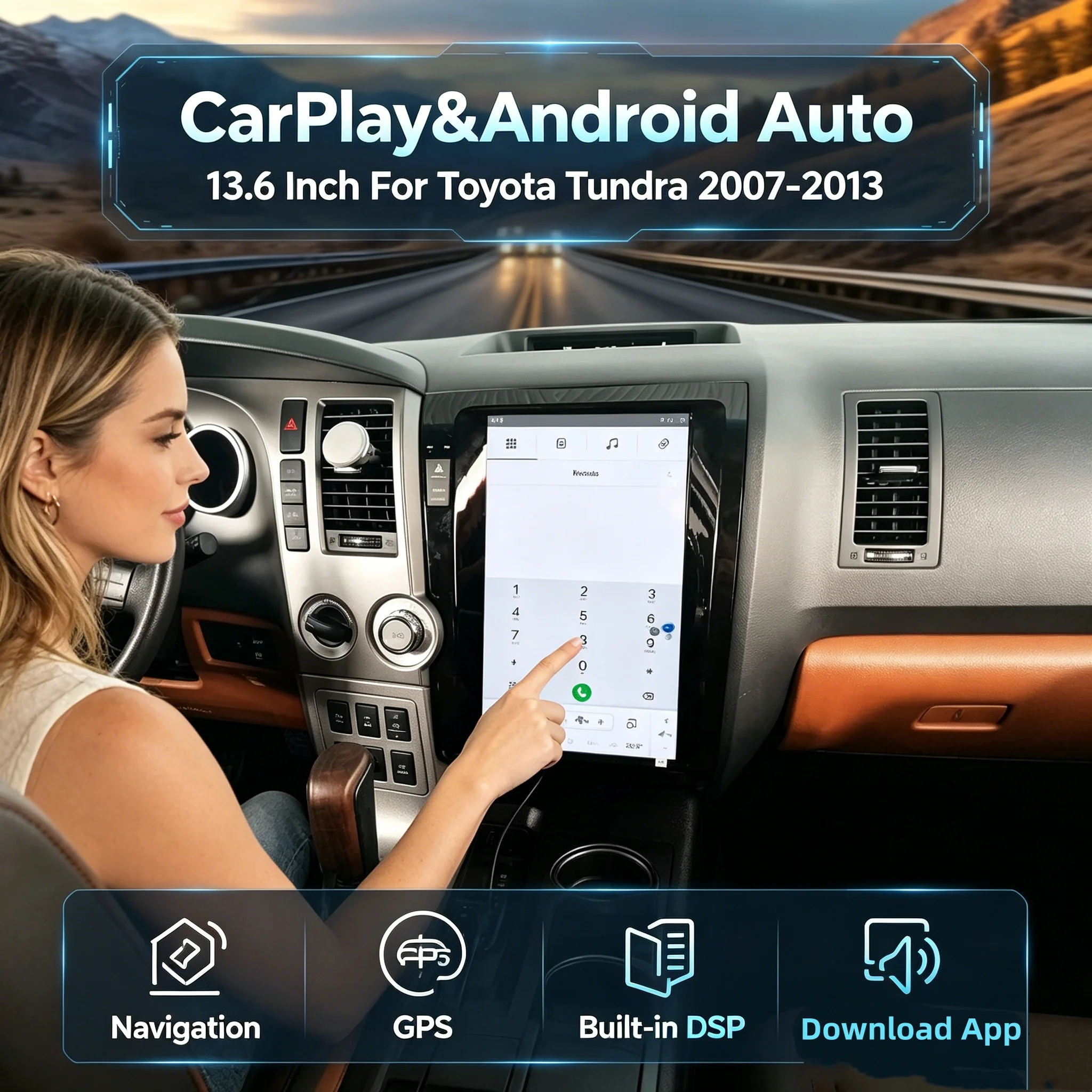 Qualcomm Radio Android 13 Wireless Carplay For Toyota Tundra 2007-2013 GPS Navigation Receiver Multimedia Player Audio Head Unit
Qualcomm Radio Android 13 Wireless Carplay For Toyota Tundra 2007-2013 GPS Navigation Receiver Multimedia Player Audio Head Unit
