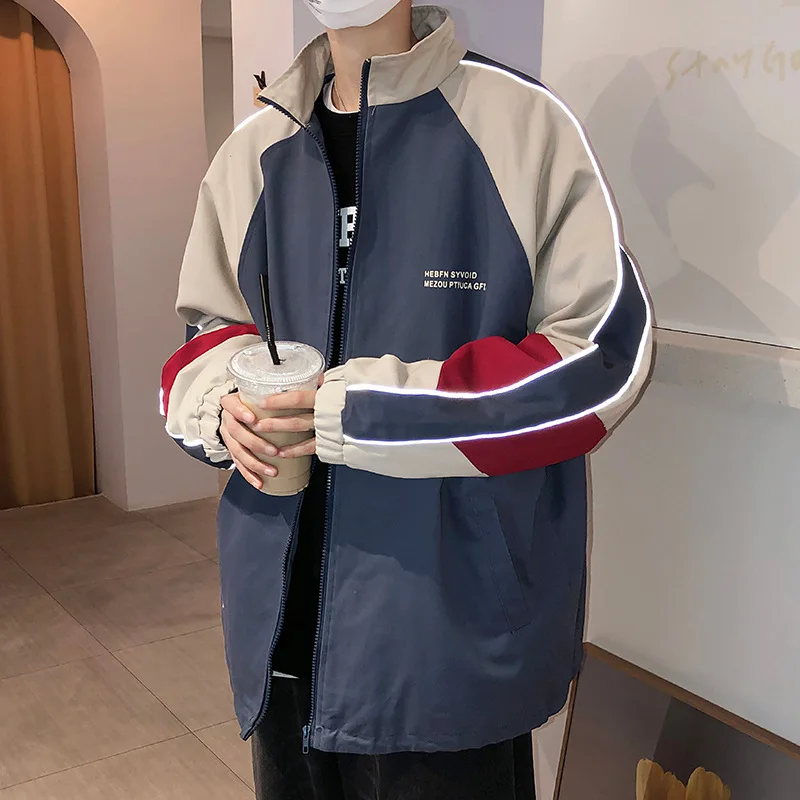 Men's Casual Zipper Jackets, Patchwork Windbreaker, Loose College Coats, Hip Hop Outerwear, Couple Fashion, Spring, Autumn
Men's Casual Zipper Jackets, Patchwork Windbreaker, Loose College Coats, Hip Hop Outerwear, Couple Fashion, Spring, Autumn