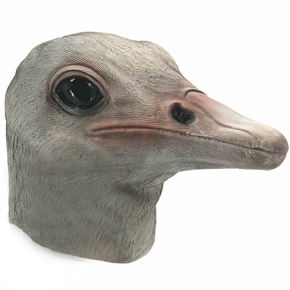 Funny Ostrich Mask Latex Rubber Animal Bird Head mask For Halloween Cosplay Costume Party Props
Funny Ostrich Mask Latex Rubber Animal Bird Head mask For Halloween Cosplay Costume Party Props