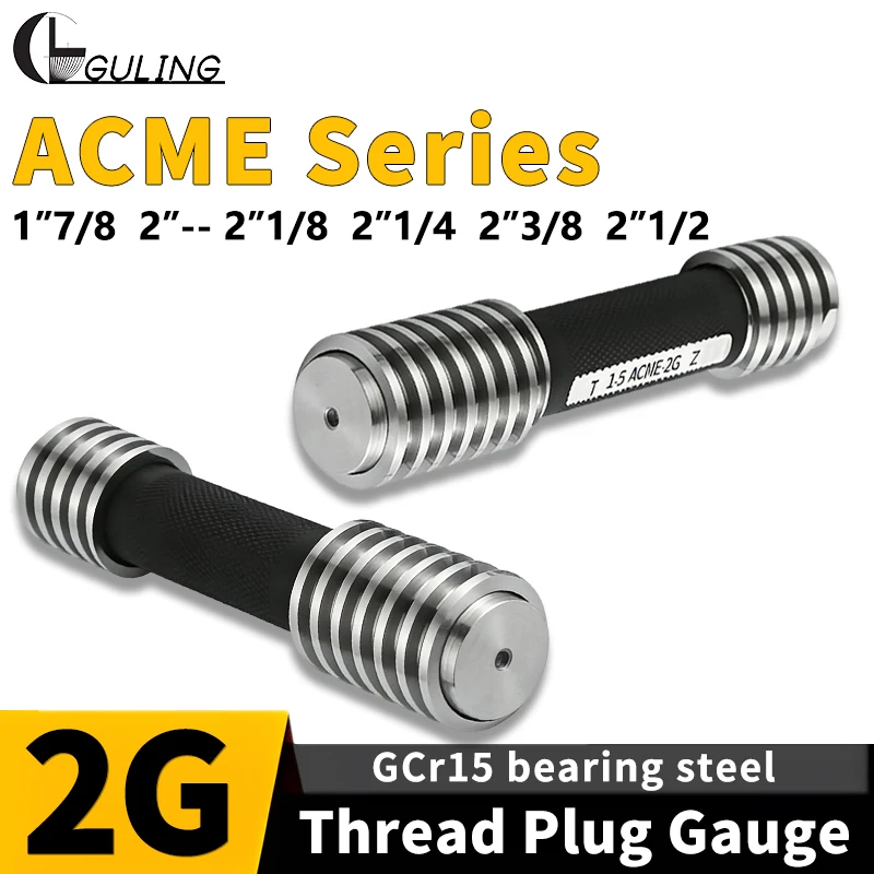 1PCS 2G ACME 1''7/8 2''-- 2''1/8 2''1/4 2''3/8 2''1/2 Trapezoidal Thread Plug Gauge MeasureTool ACME High Quality
1PCS 2G ACME 1''7/8 2''-- 2''1/8 2''1/4 2''3/8 2''1/2 Trapezoidal Thread Plug Gauge MeasureTool ACME High Quality