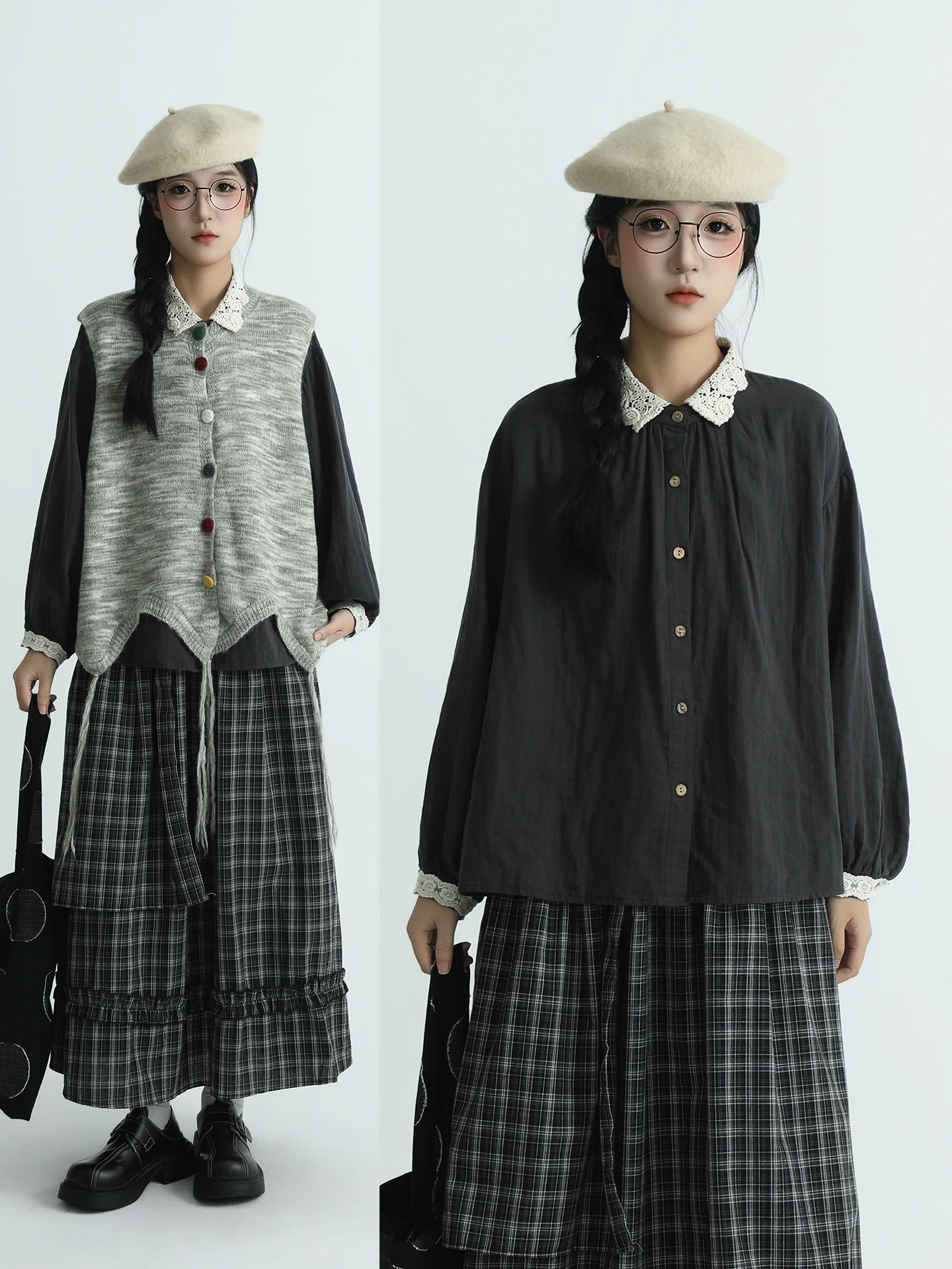 Bouren Long Sve Women's irt Floral Lace Collar Color Blo Versatile Slimming Design Cotton Commute Sle Casual irt
Bouren Long Sve Women's irt Floral Lace Collar Color Blo Versatile Slimming Design Cotton Commute Sle Casual irt