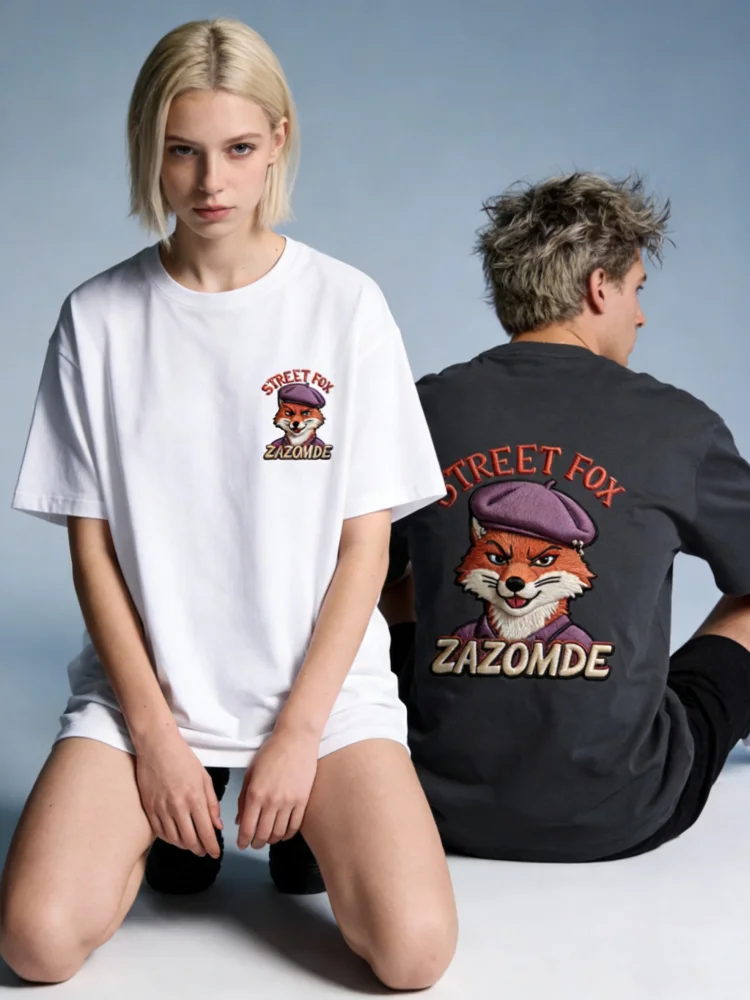 ZAZOMDE Vintage American Style Cartoon Fox In Hood Graphic Cotton T-Shirt Unisex Casual Short Sleeve Tee Relaxed Retro Fashion
ZAZOMDE Vintage American Style Cartoon Fox In Hood Graphic Cotton T-Shirt Unisex Casual Short Sleeve Tee Relaxed Retro Fashion