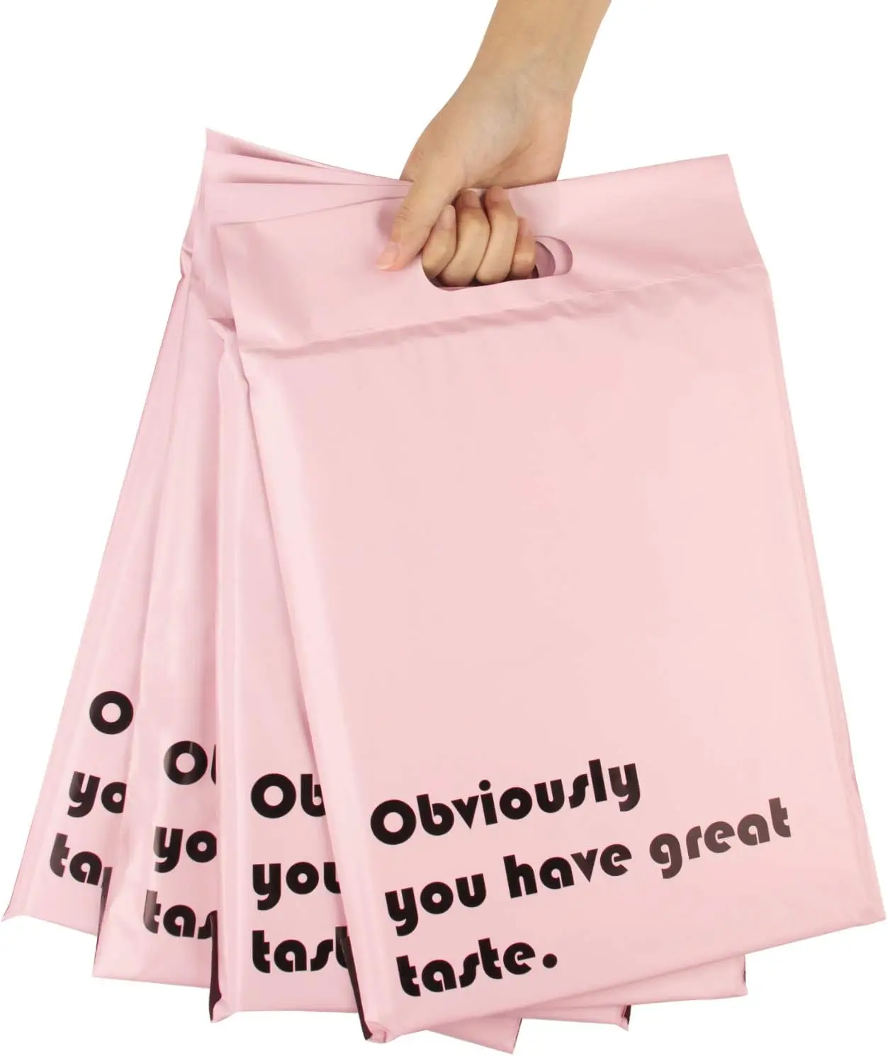 Pink Poly Mailers 10x13 Inch with Handle, 3 Mil Thick Self Adhesive Mailing Envelopes - 50 Pack
Pink Poly Mailers 10x13 Inch with Handle, 3 Mil Thick Self Adhesive Mailing Envelopes - 50 Pack