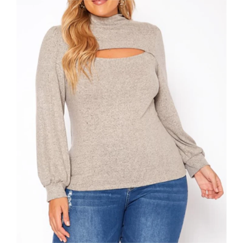 Women’s Plus Size Roll Neck Elegant Hollow Out Sweater Long Sleeves Loose Keep Warm Pullovers Sexy Streetwear Female Sweaters
Women’s Plus Size Roll Neck Elegant Hollow Out Sweater Long Sleeves Loose Keep Warm Pullovers Sexy Streetwear Female Sweaters