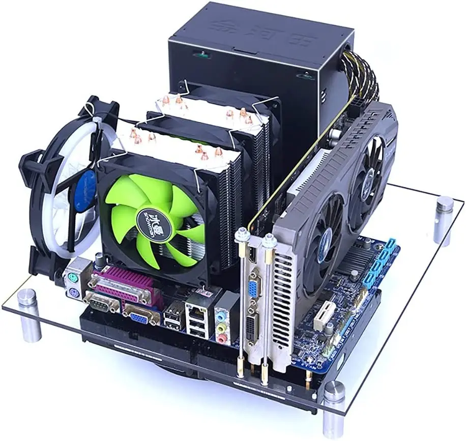 PC Open Chassis Computer Heat Dissipation Case Acrylic MATX Motherboard Test Bench Platform DIY Computer Case, Transparent
PC Open Chassis Computer Heat Dissipation Case Acrylic MATX Motherboard Test Bench Platform DIY Computer Case, Transparent