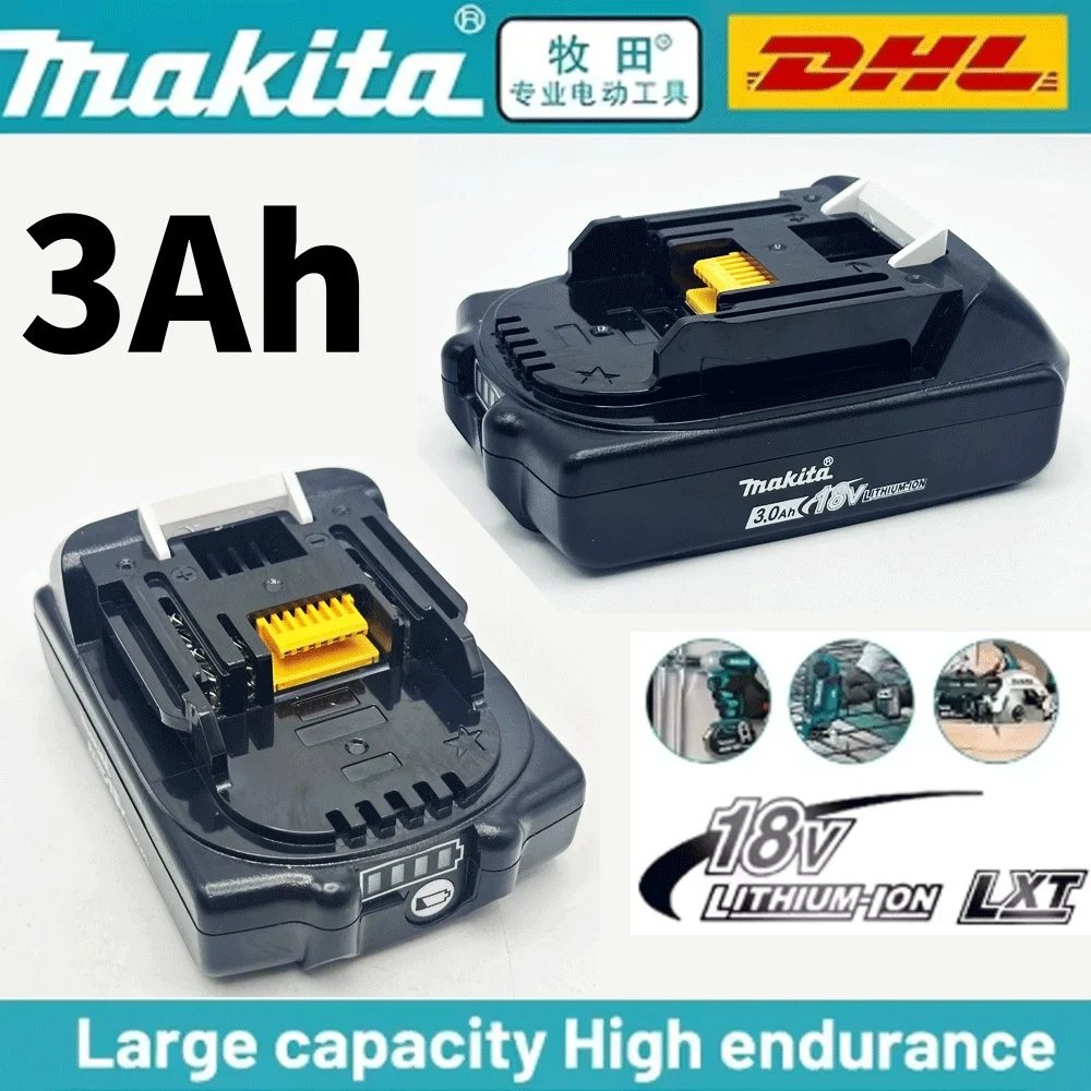 18V 3Ah 3000mAh Original Makita18V Lithium Ion Rechargeable Battery Cell With Battery indicator For Makita Power Tools Battery
18V 3Ah 3000mAh Original Makita18V Lithium Ion Rechargeable Battery Cell With Battery indicator For Makita Power Tools Battery