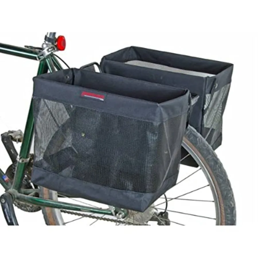 Omaha Bicycle Grocery Panniers Foldable Rear Rack Bags for Shopping Commuting Nylon Black Easy 3-Point Mounting System
Omaha Bicycle Grocery Panniers Foldable Rear Rack Bags for Shopping Commuting Nylon Black Easy 3-Point Mounting System