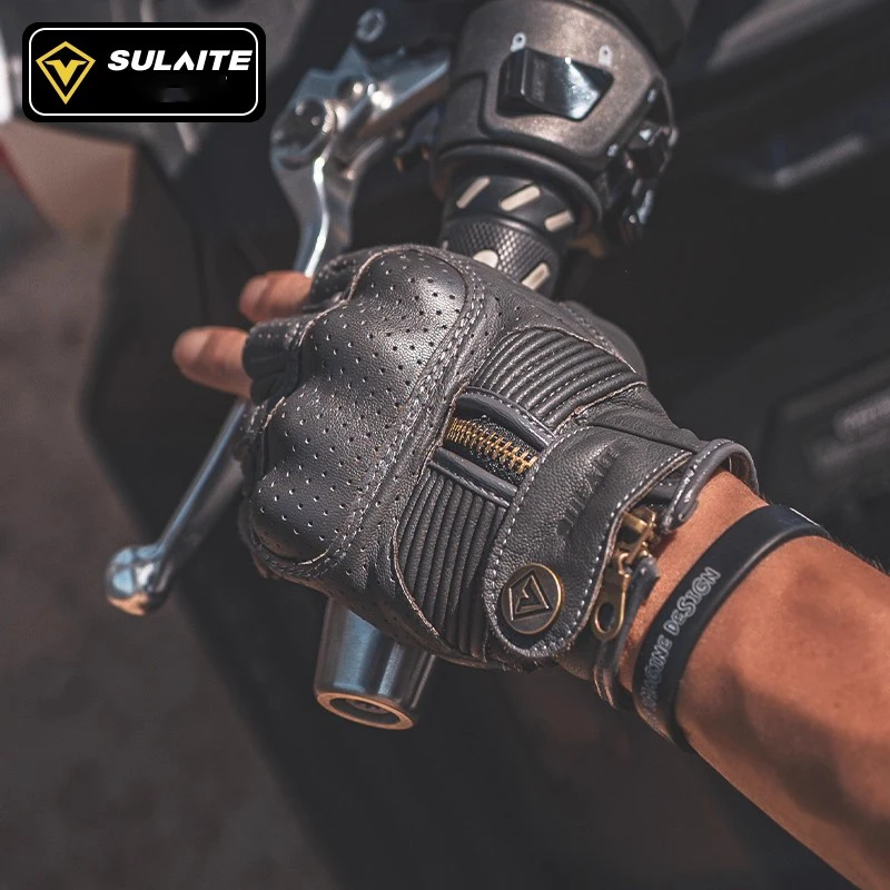 Summer Half Finger Motorcycle Gloves Breathable Leather Touchscreen Compatible Retro Design for Cycling Tactical Riding Climbing
Summer Half Finger Motorcycle Gloves Breathable Leather Touchscreen Compatible Retro Design for Cycling Tactical Riding Climbing