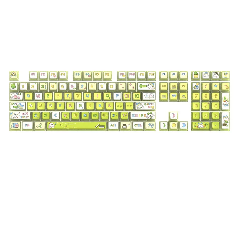 Sublimation mechanical keyboard keycaps keycaps personality transparent cartoon pudding double skin milk moa height
Sublimation mechanical keyboard keycaps keycaps personality transparent cartoon pudding double skin milk moa height