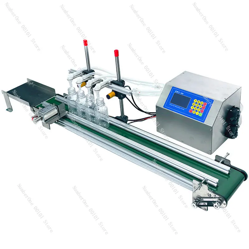 Automatic small four-head liquid filling machine, conveyor belt liquid filling machine with conveyor
Automatic small four-head liquid filling machine, conveyor belt liquid filling machine with conveyor