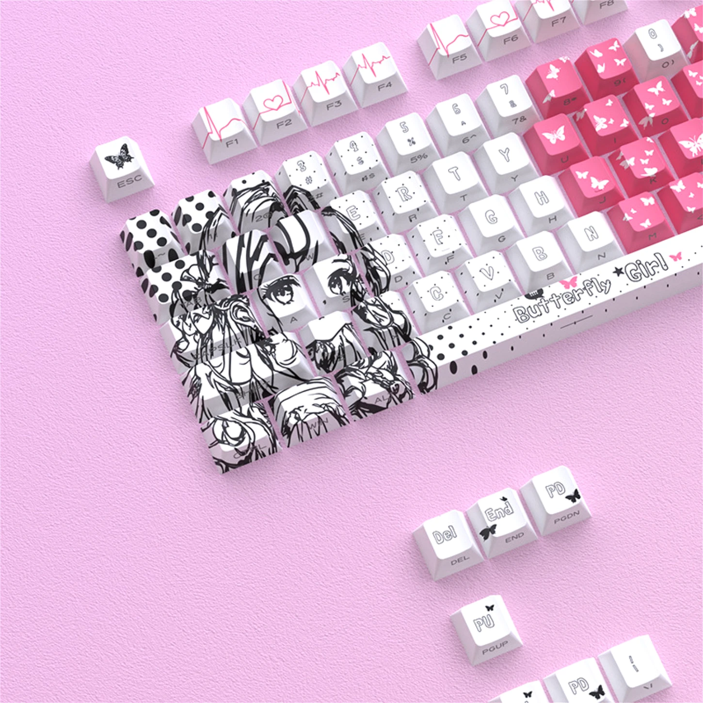 Love Girl, Side Engraved Translucent Keycap PBT 125 Keys, Cherry Customized Mechanical Keyboard for 60/84/98/108
Love Girl, Side Engraved Translucent Keycap PBT 125 Keys, Cherry Customized Mechanical Keyboard for 60/84/98/108