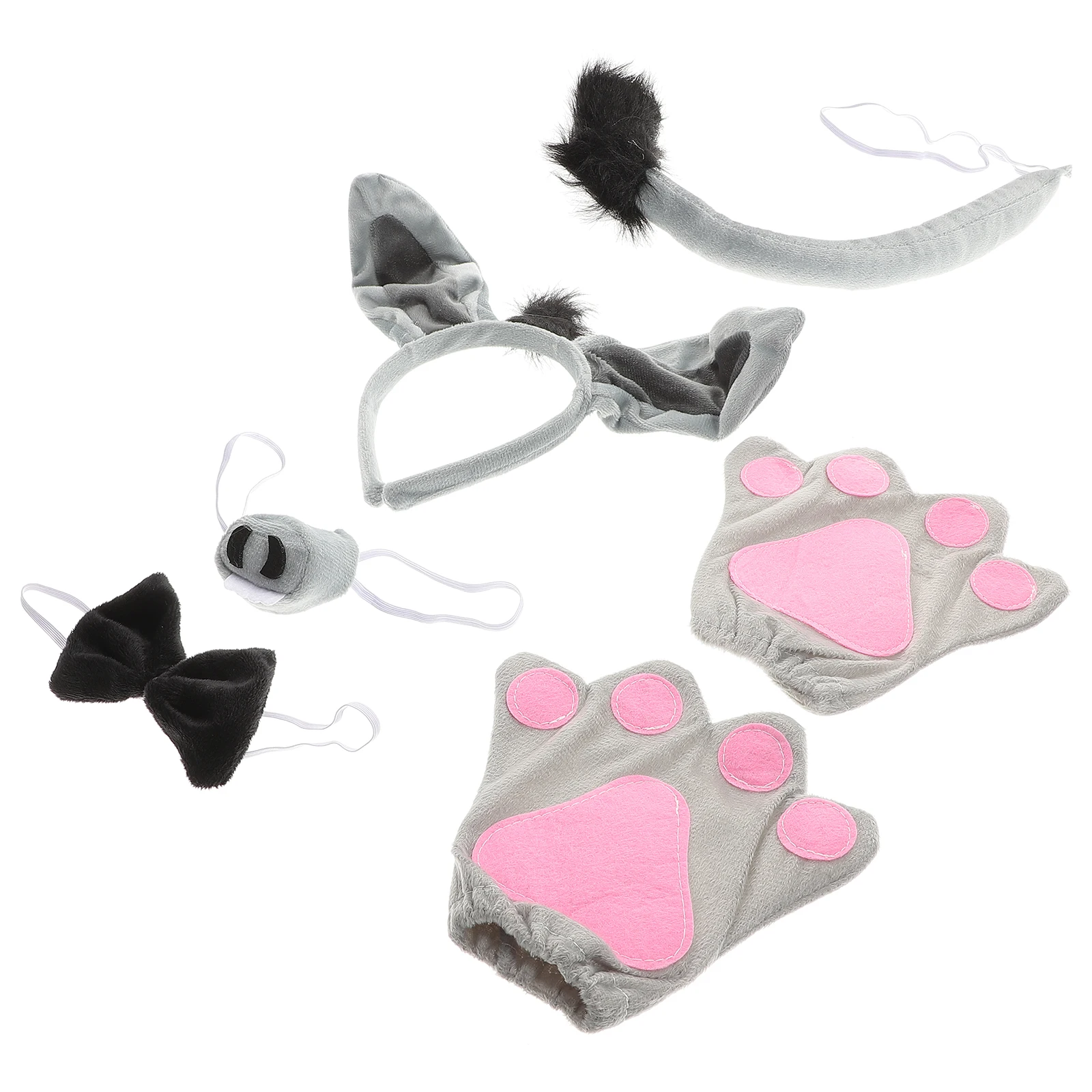 6pcs Donkey Headband Set Furry Costume Tail Kids Halloween Party Accessories Cartoon Animal Theme Costumes Hair Tools
6pcs Donkey Headband Set Furry Costume Tail Kids Halloween Party Accessories Cartoon Animal Theme Costumes Hair Tools
