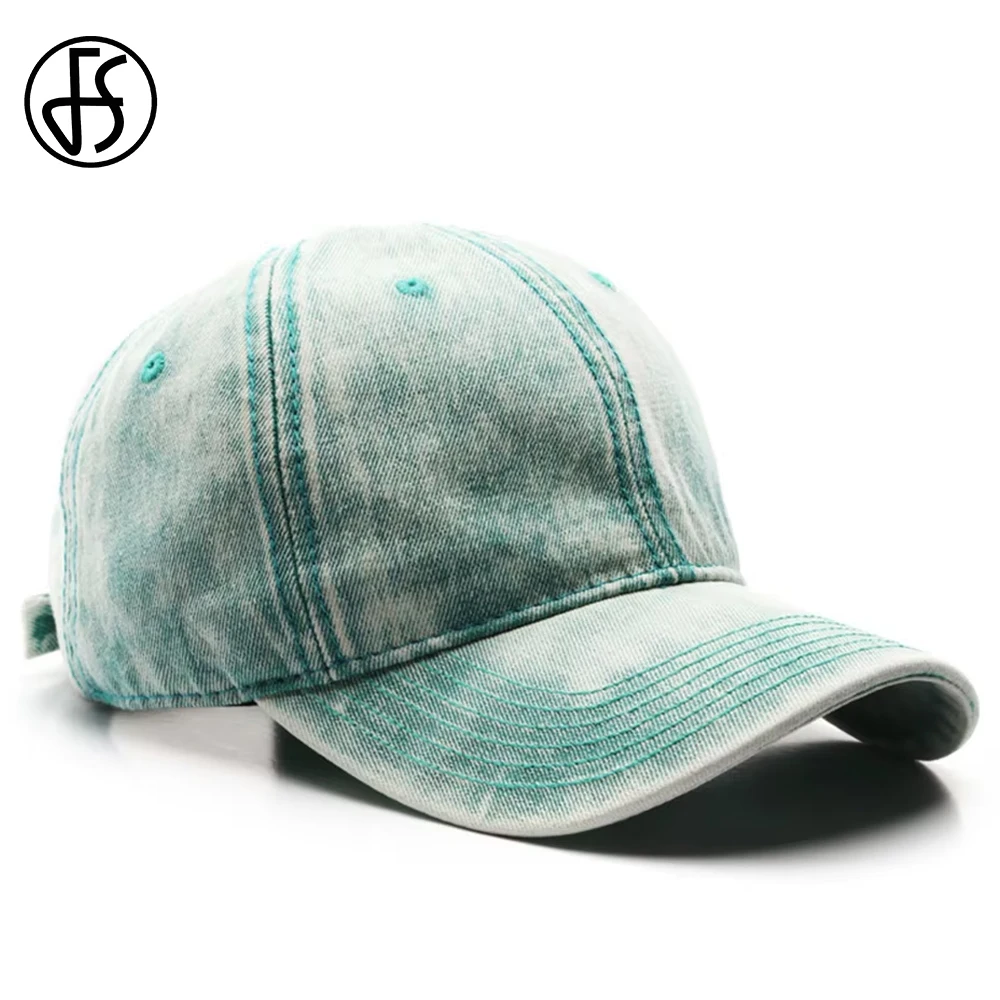 FS Green Yellow Vintage Denim Baseball Cap For Men Summer Washed Women Hat American Street Trucker Hats Casquette Homme 2025
FS Green Yellow Vintage Denim Baseball Cap For Men Summer Washed Women Hat American Street Trucker Hats Casquette Homme 2025