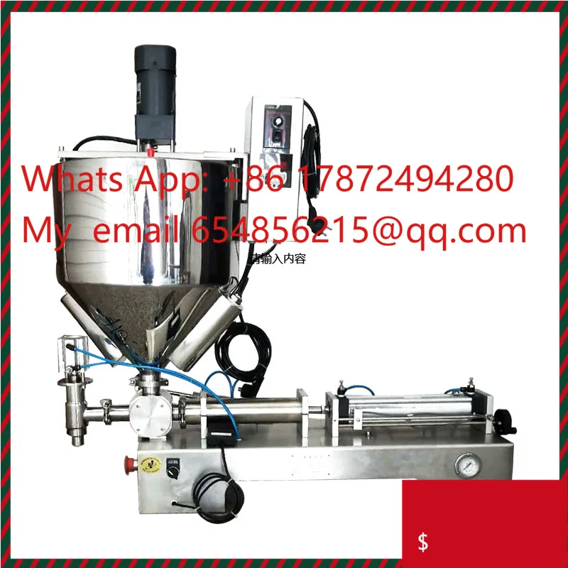 Pneumatic polishing paste multi-purpose electric heating filling machine stainless horizontal heating stirring filling machine
Pneumatic polishing paste multi-purpose electric heating filling machine stainless horizontal heating stirring filling machine