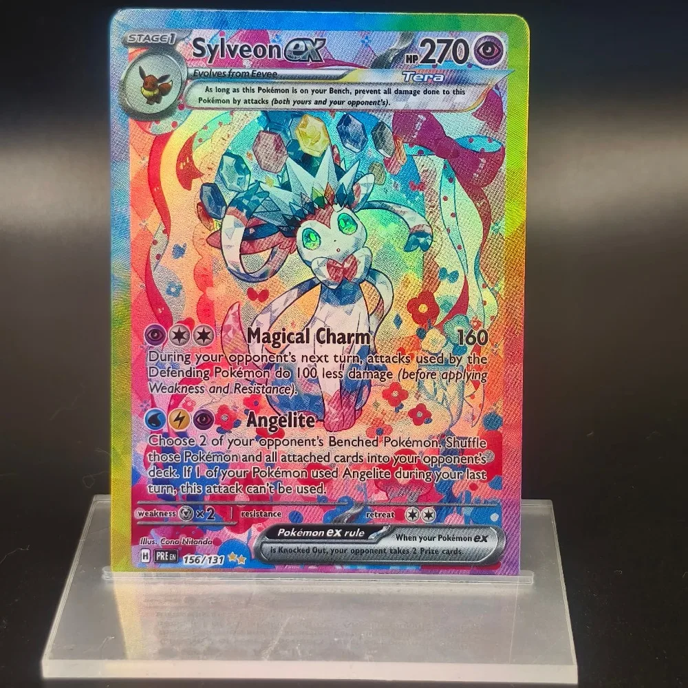 Набор коллекционных карточек PTCG Pocket Monsters (английская версия) с персонажами Eevee, Umbreon, Jolteon, Leafeon, Sylveon для самостоятельной сборки (DIY), 1 шт.
Набор коллекционных карточек PTCG Pocket Monsters (английская версия) с персонажами Eevee, Umbreon, Jolteon, Leafeon, Sylveon для самостоятельной сборки (DIY), 1 шт.