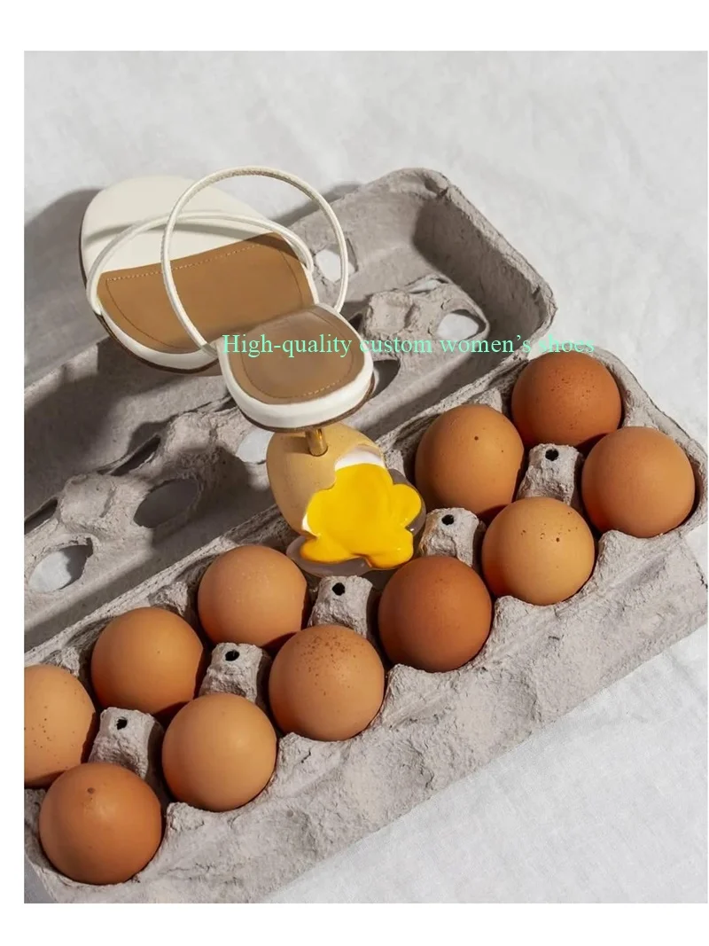 Unique Heels Stepping On eggs French Sexy Summer Sandals Round Head With Exposed Toe Runway Style thin Women's Luxury Footwear
Unique Heels Stepping On eggs French Sexy Summer Sandals Round Head With Exposed Toe Runway Style thin Women's Luxury Footwear