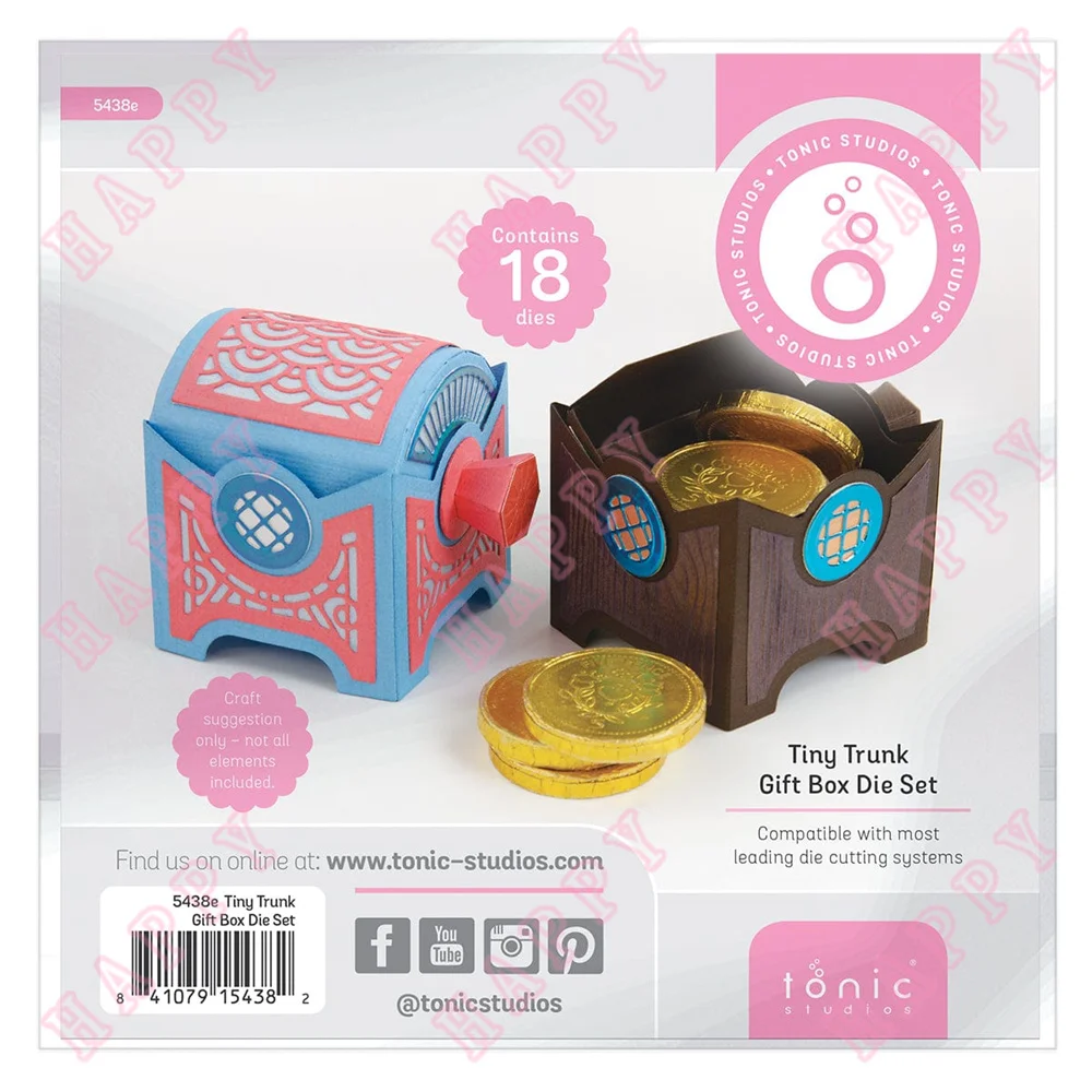 Tiny Trunk Gift Box Metal Cutting Dies DIY Decorative Craft Scrapbook Envelope Diary Photo Album Paper Cards Embossing Template
Tiny Trunk Gift Box Metal Cutting Dies DIY Decorative Craft Scrapbook Envelope Diary Photo Album Paper Cards Embossing Template