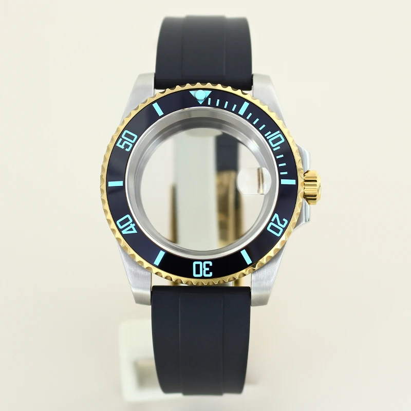 40mm Men's Diving Watch Case C3 Luminous Bezel For Seiko NH35 NH36 NH34/38 Miyota 8215 ETA2824 Movement 28.5mm Dial Rubber Strap
40mm Men's Diving Watch Case C3 Luminous Bezel For Seiko NH35 NH36 NH34/38 Miyota 8215 ETA2824 Movement 28.5mm Dial Rubber Strap