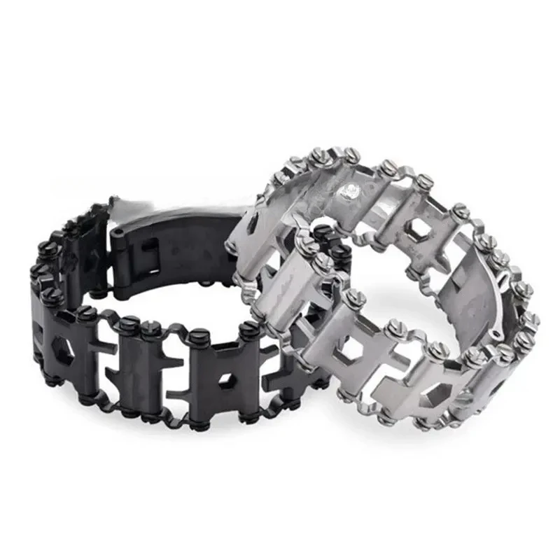 Tool Bracelet Metal Screw Screwdriver 29 in One Stainless Steel Aluminum Alloy Outdoor Emergency Bracelet Wrist Ring
Tool Bracelet Metal Screw Screwdriver 29 in One Stainless Steel Aluminum Alloy Outdoor Emergency Bracelet Wrist Ring