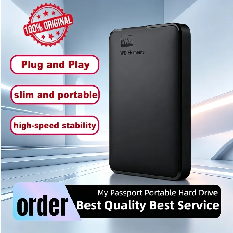 New For Western Digital WD Elements External Hard Drive 2.5" USB 3.0 Portable HDD Hard Disk For Desktop Laptop PC 1TB 2TB
New For Western Digital WD Elements External Hard Drive 2.5" USB 3.0 Portable HDD Hard Disk For Desktop Laptop PC 1TB 2TB