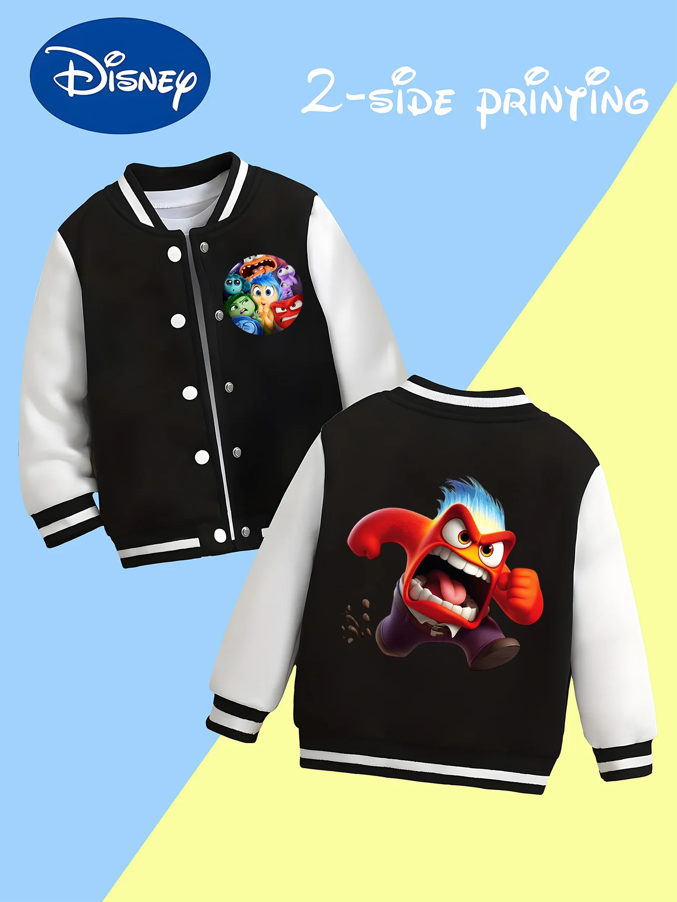 MINISO Disney Inside Out Naughty Kids Jacket - Double-sided print with Naughty, perfect for everyday play or a trendy outing
MINISO Disney Inside Out Naughty Kids Jacket - Double-sided print with Naughty, perfect for everyday play or a trendy outing