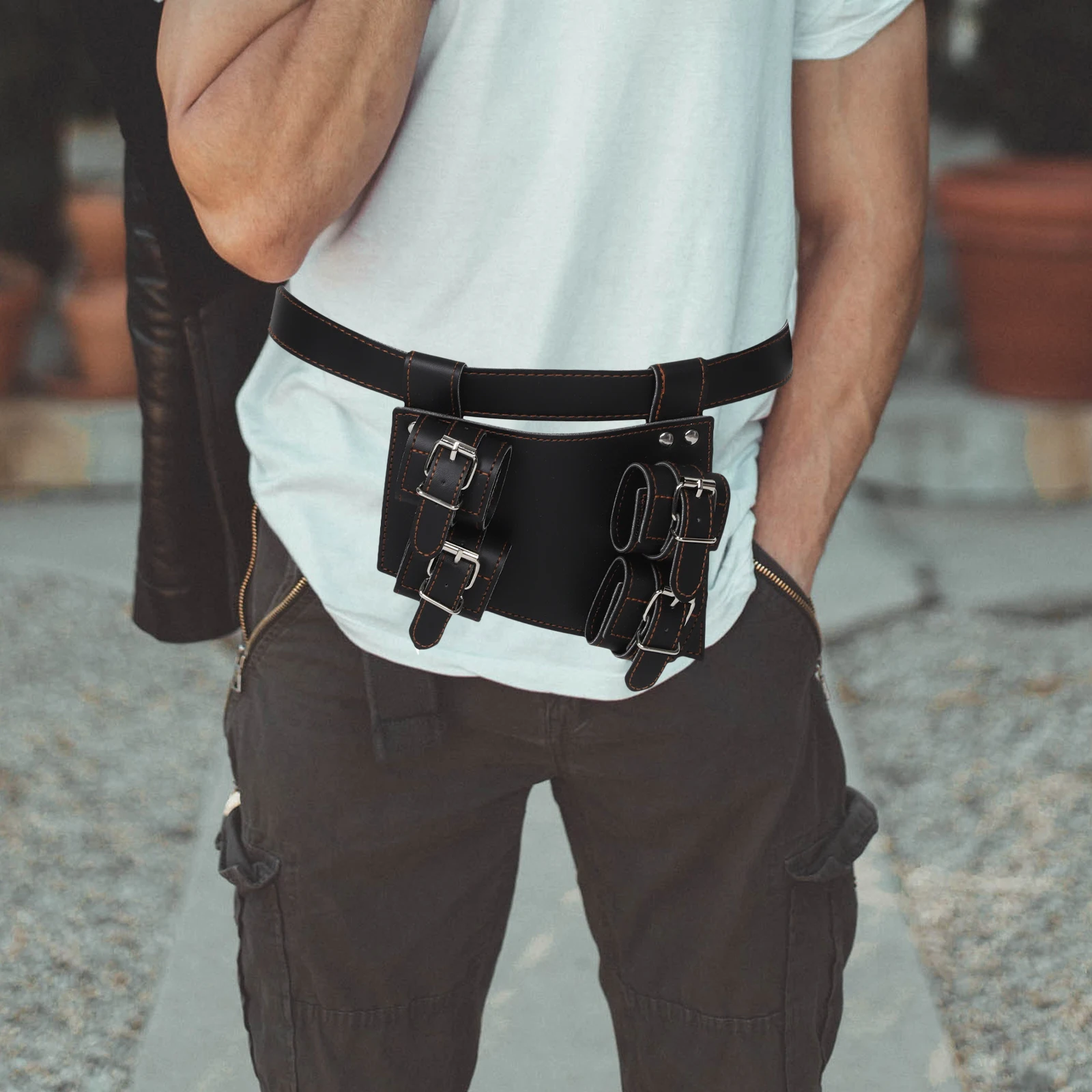 Sword Belt Medieval Costume Accessory Artificial Holder for Cosplay Stage Performance Durable Waist Belt Black Man Sword
Sword Belt Medieval Costume Accessory Artificial Holder for Cosplay Stage Performance Durable Waist Belt Black Man Sword