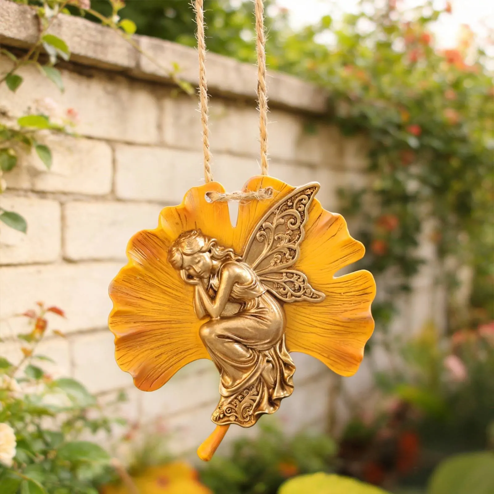 Ginkgo Fairy Ornament Whimsical Fantasy Design Resin Hanging Ornament Fairy Wall Hanging Detailed Relief Garden Decoration
Ginkgo Fairy Ornament Whimsical Fantasy Design Resin Hanging Ornament Fairy Wall Hanging Detailed Relief Garden Decoration