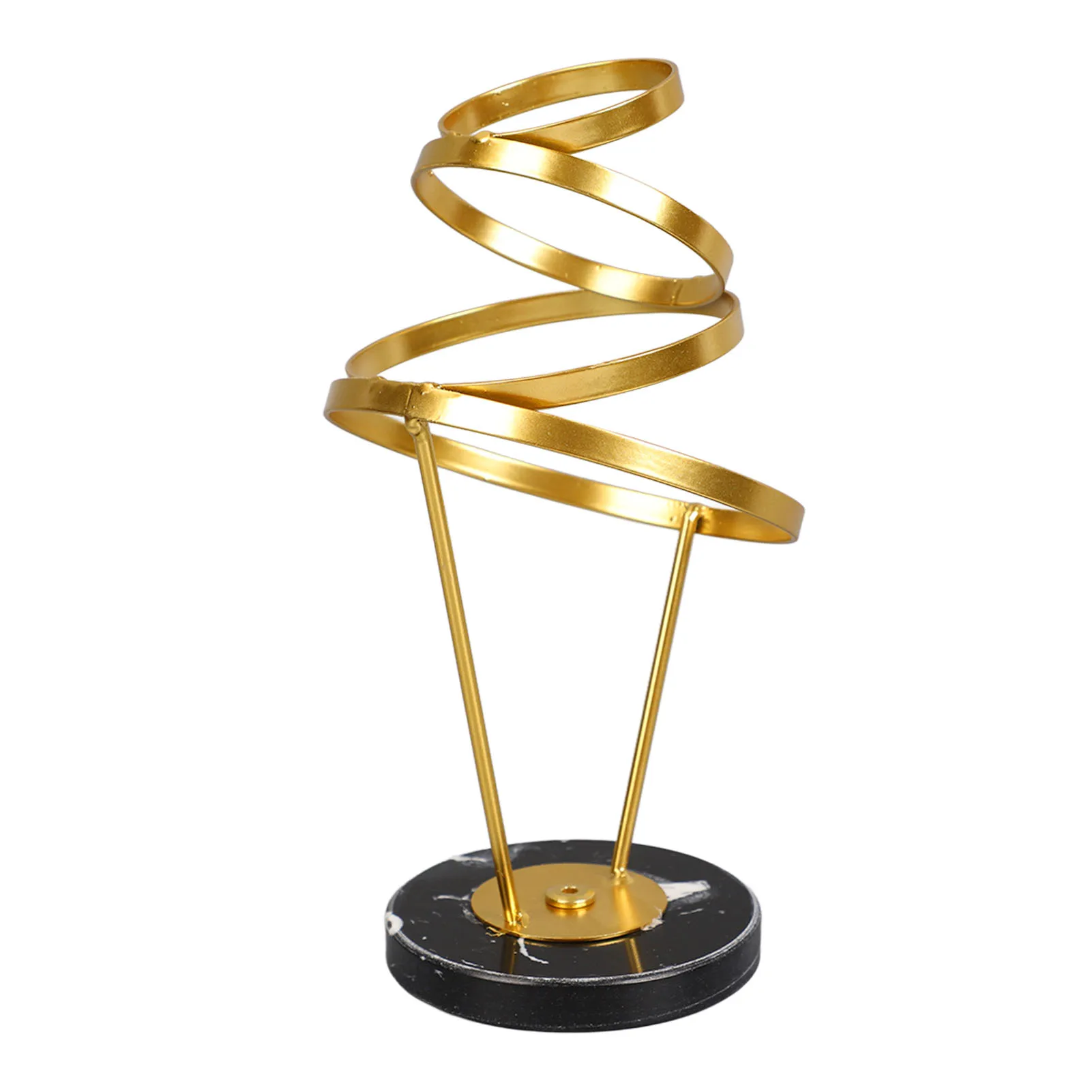 Abstract Swirl Sculpture Strong Metal Round Base Elegant Gold Color Geometric Statue For Family Office Library Cafe
Abstract Swirl Sculpture Strong Metal Round Base Elegant Gold Color Geometric Statue For Family Office Library Cafe