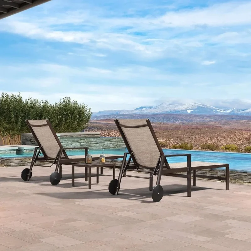 Outdoor Lounge Chair with Wheels and Arms, Waterproof Design for Pool and Garden, All-Weather Comfort
Outdoor Lounge Chair with Wheels and Arms, Waterproof Design for Pool and Garden, All-Weather Comfort