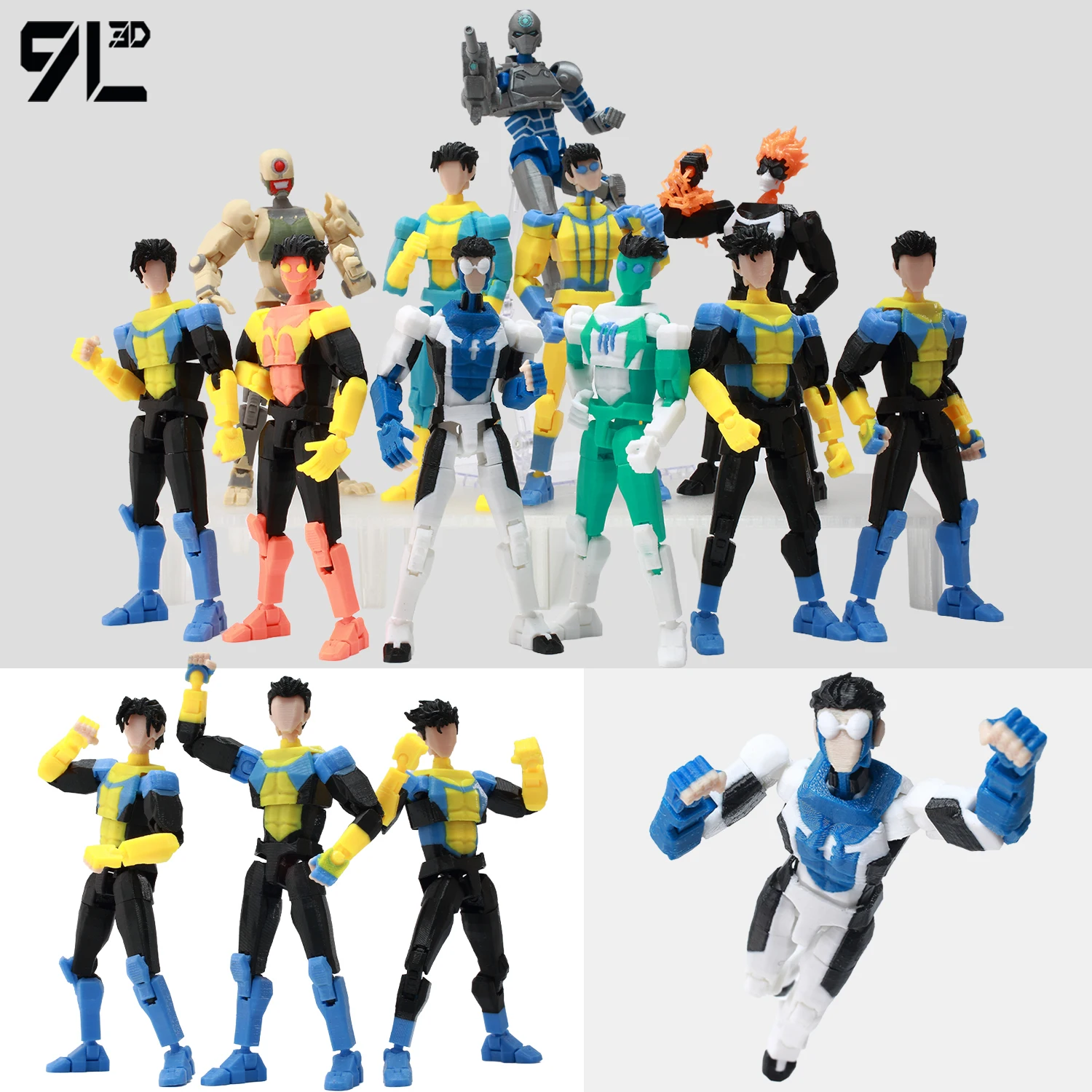 9L3D Lucky13 Dummy13 Action Figure Toy 3D Printed Movable Robot Doll Multi-Jointed Nova Figure Desk Decoration Collectible Gift
9L3D Lucky13 Dummy13 Action Figure Toy 3D Printed Movable Robot Doll Multi-Jointed Nova Figure Desk Decoration Collectible Gift