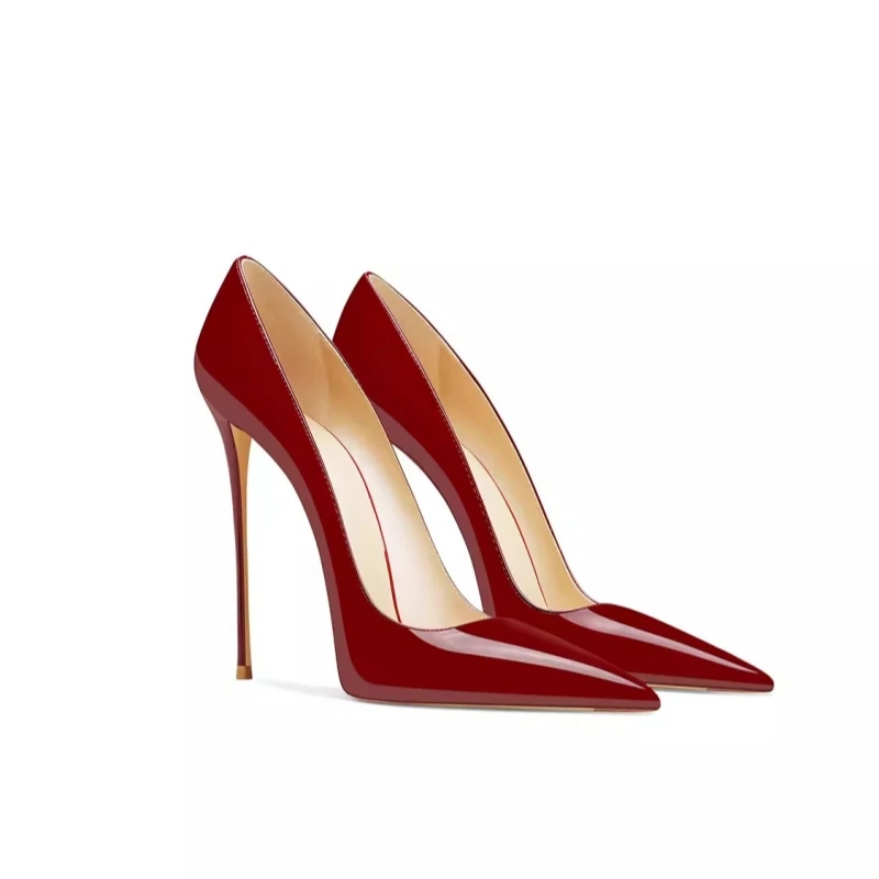 Spring New Pointed Shallow Mouth Lacquer Leather Single Shoes Slim High Heels Banquet Dress Versatile Large Size Women's Shoes
Spring New Pointed Shallow Mouth Lacquer Leather Single Shoes Slim High Heels Banquet Dress Versatile Large Size Women's Shoes