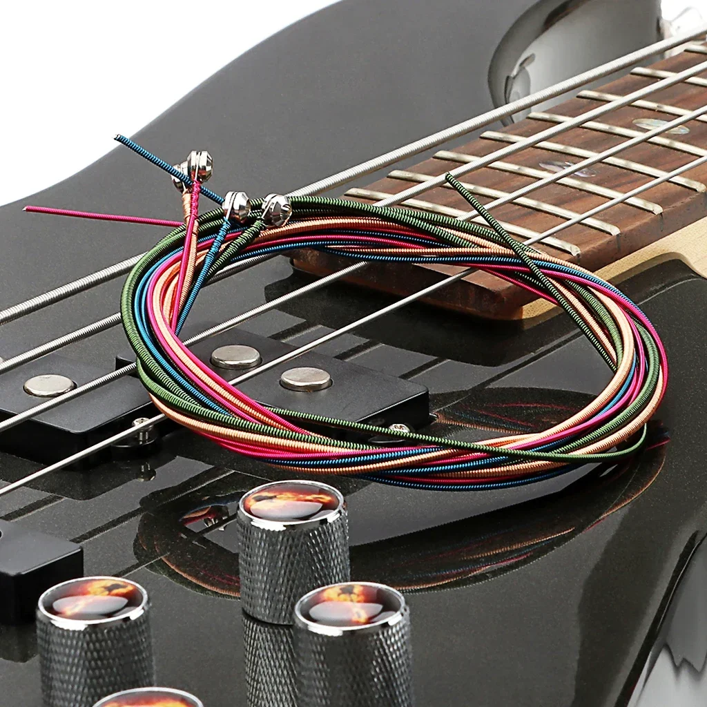 Bass Strings 4 String Set - Colorful Strings for Electric Bass Guitar Parts, Vibrant and High-Performance Design
Bass Strings 4 String Set - Colorful Strings for Electric Bass Guitar Parts, Vibrant and High-Performance Design