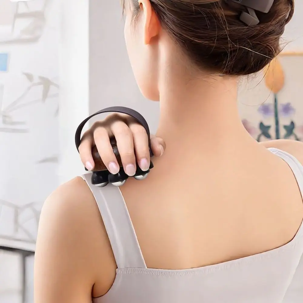 360 Degree Rotate Handheld Massage Tool Wooden Material Ergonomic Handle Roller Ball Massager 7 Metallic Balls Non-slip
360 Degree Rotate Handheld Massage Tool Wooden Material Ergonomic Handle Roller Ball Massager 7 Metallic Balls Non-slip